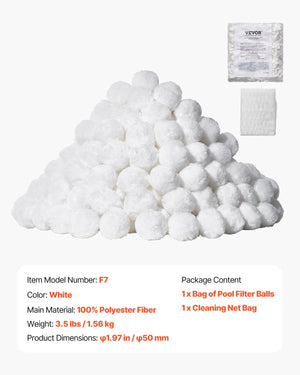 Pool Filter Balls | 1.56kg Reusable Media for Sand Filters