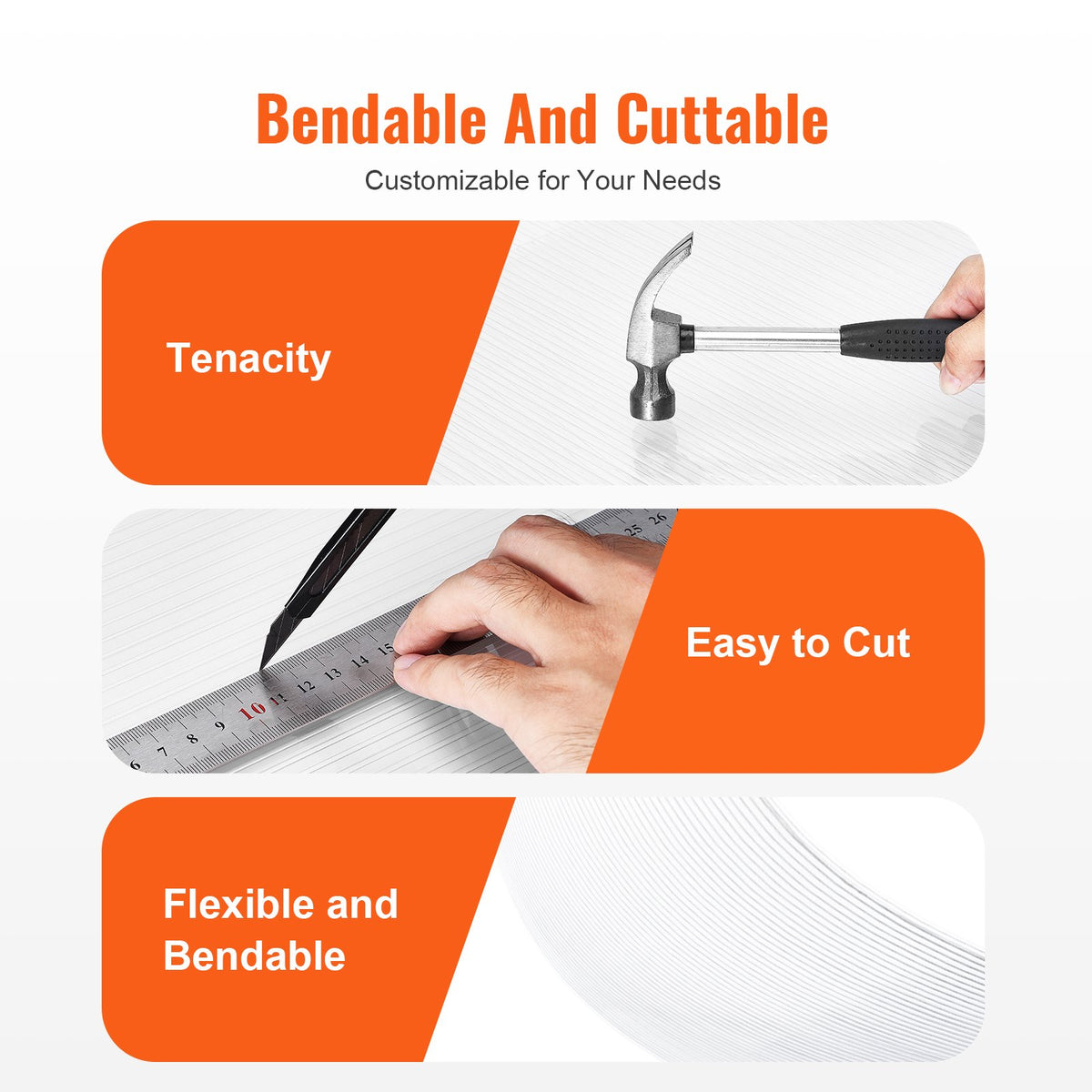 Polycarbonate Greenhouse Panels 5 Pack | 2' x 4' x 0.32" Roof Sheets | Durable & UV Resistant