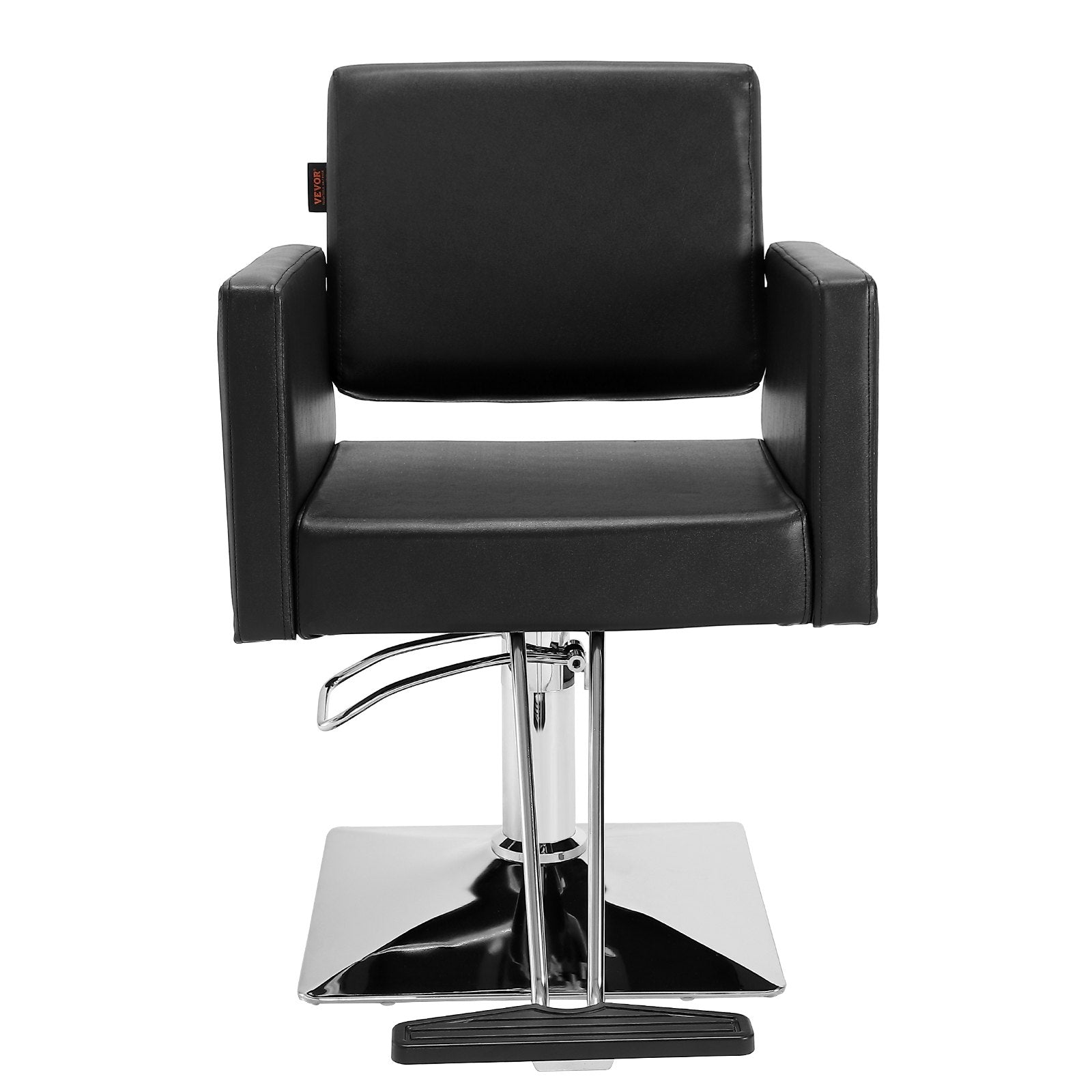 Salon Chair Black | Barber Chair for Hair Stylists | Heavy Duty Hydraulic Pump | Swivel Styling Chair with Footrest | Beauty Spa Shampoo Chair 150kg Capacity