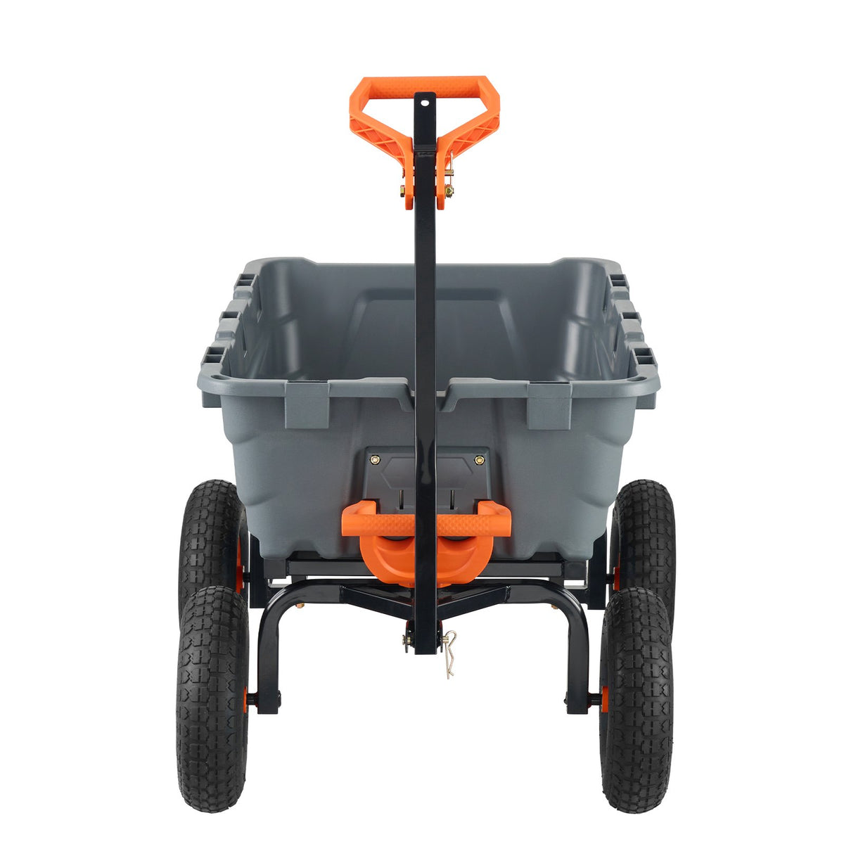Poly Dump Cart | 544kg Capacity | Convertible Handle | Garden Wheelbarrow with 33cm Tires