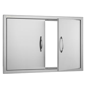 BBQ Access Door 838x558mm | Double Stainless Steel Flush Mount for Outdoor Kitchens