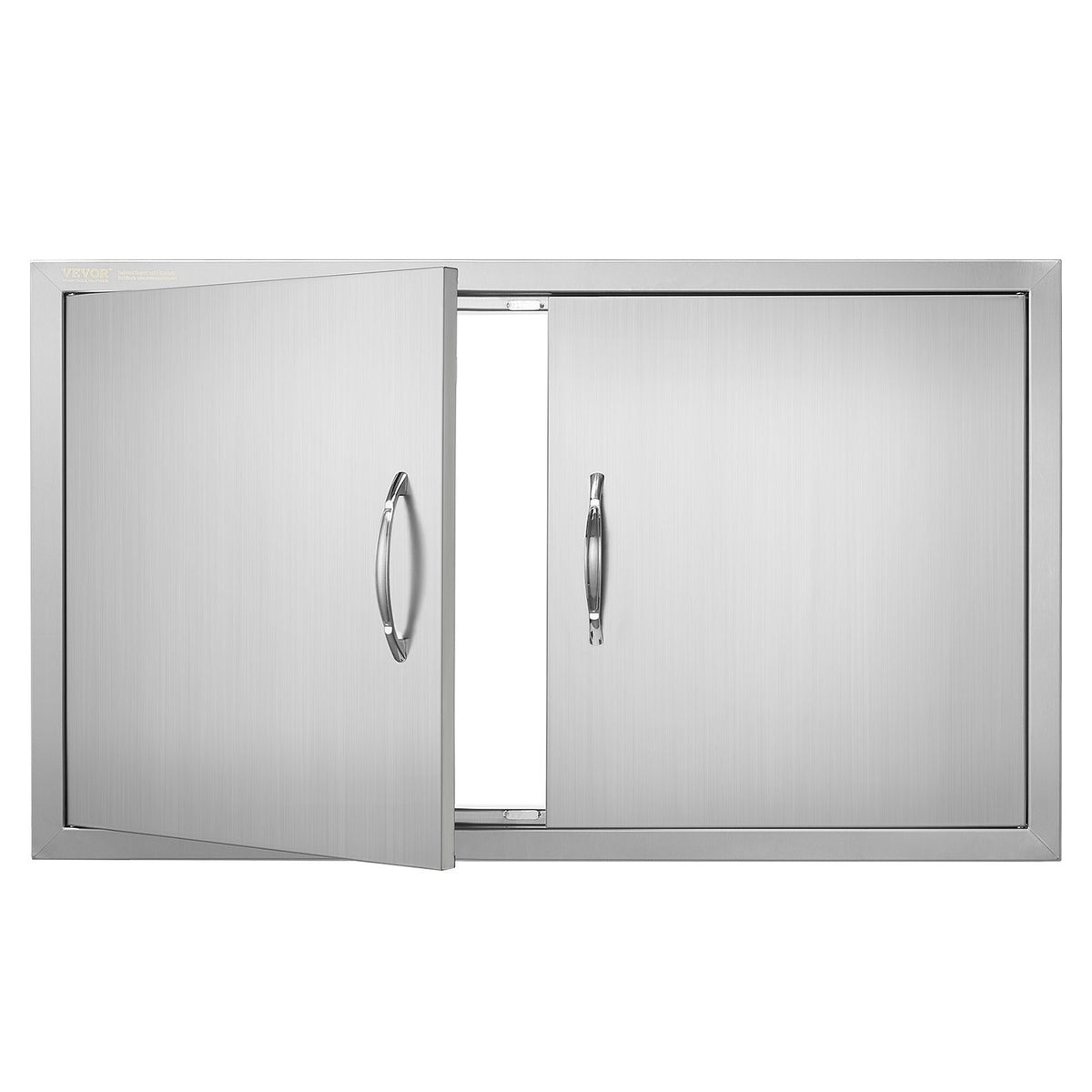 BBQ Access Door | 915x533mm Double Stainless Steel Outdoor Kitchen Doors | Flush Mount BBQ Island Access