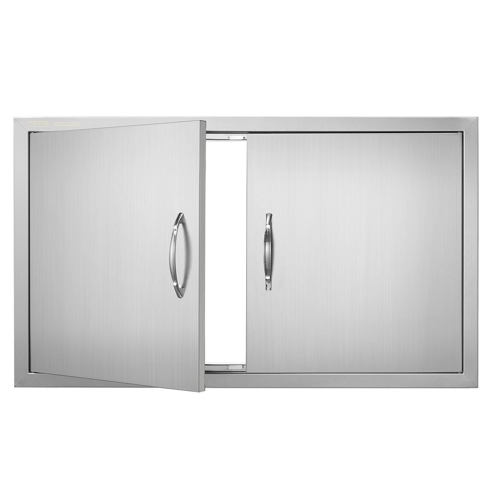 BBQ Access Door | 915x533mm Double Stainless Steel Outdoor Kitchen Doors | Flush Mount BBQ Island Access