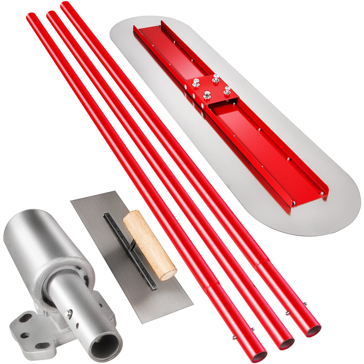 Bull Float Manganese Steel 1200x300mm | Concrete Finishing Float Kit with Handle & Bracket