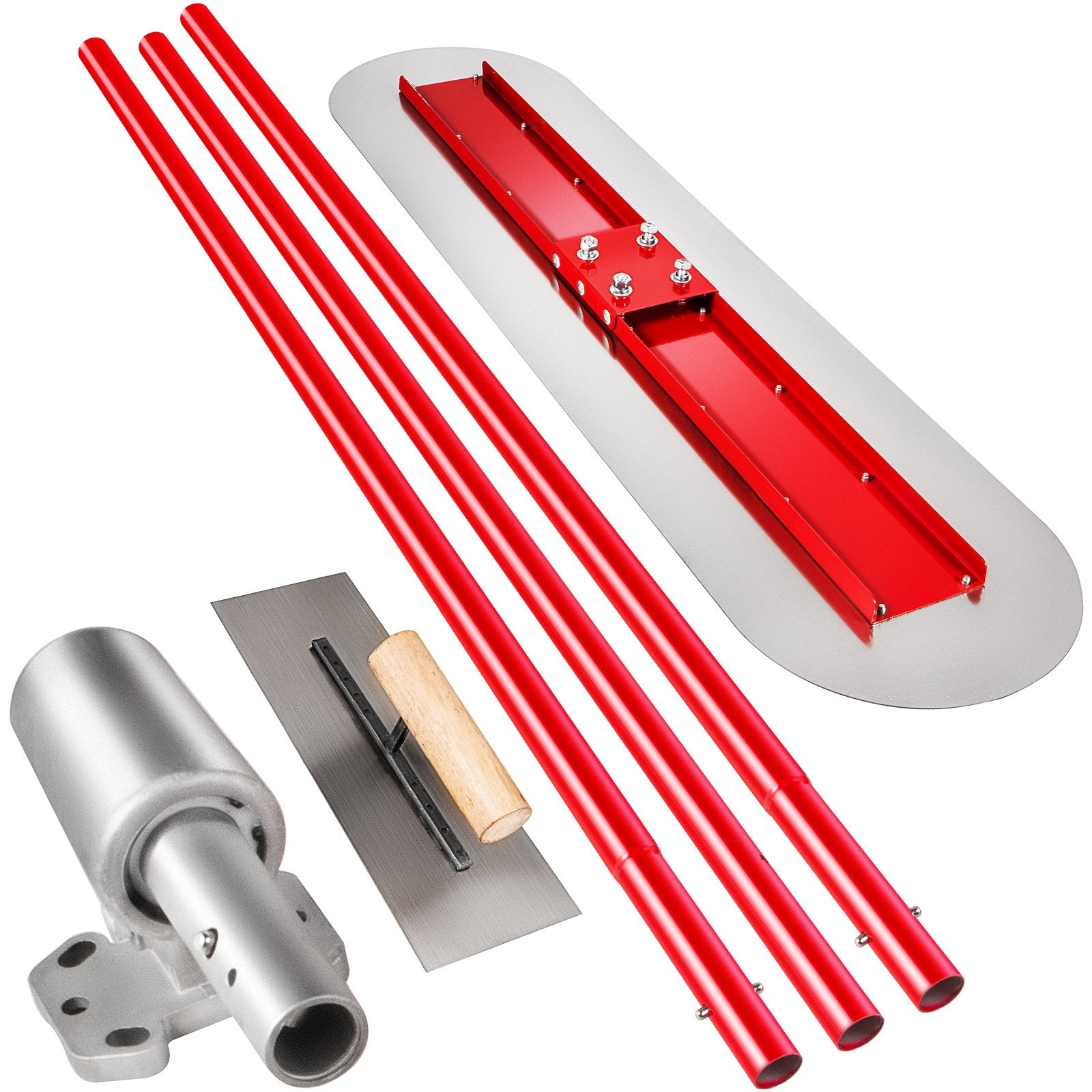 Bull Float Manganese Steel 1200x300mm | Concrete Finishing Float Kit with Handle & Bracket