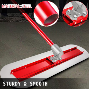 Bull Float Manganese Steel 1200x300mm | Concrete Finishing Float Kit with Handle & Bracket