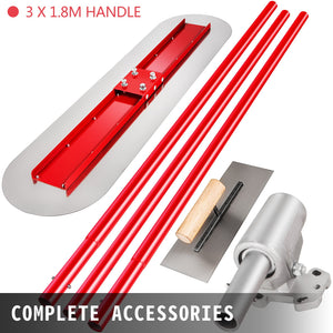 Bull Float Manganese Steel 1200x300mm | Concrete Finishing Float Kit with Handle & Bracket