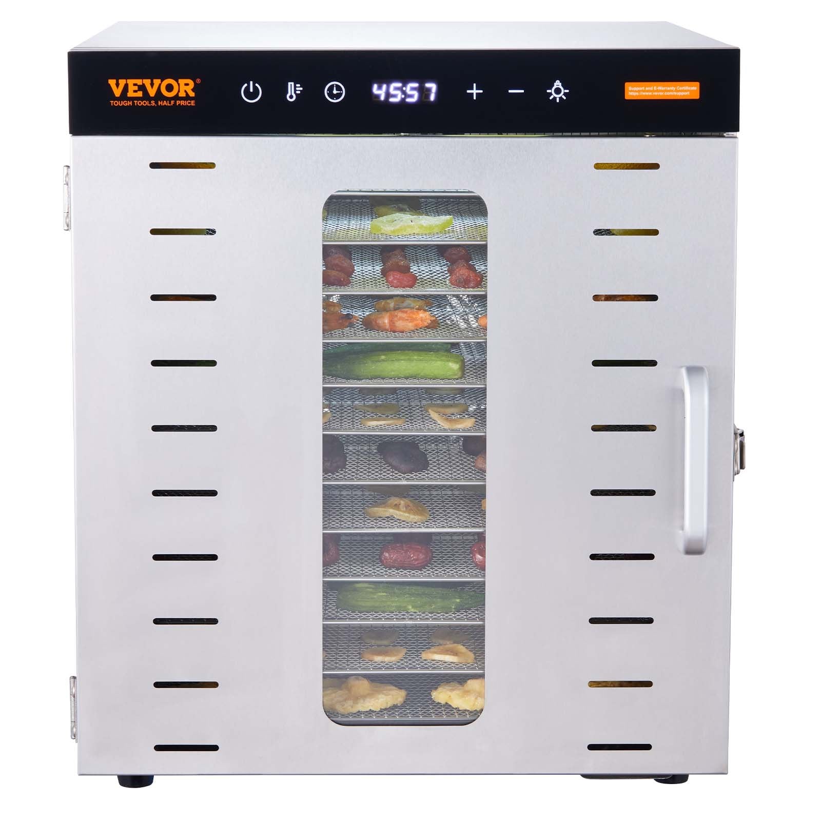 Food Dehydrator | 10-Tray 1000W Stainless Steel Jerky & Fruit Dryer