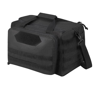Tactical Range Bag | 3-Pistol Carry Bag with Shoulder Strap | Black