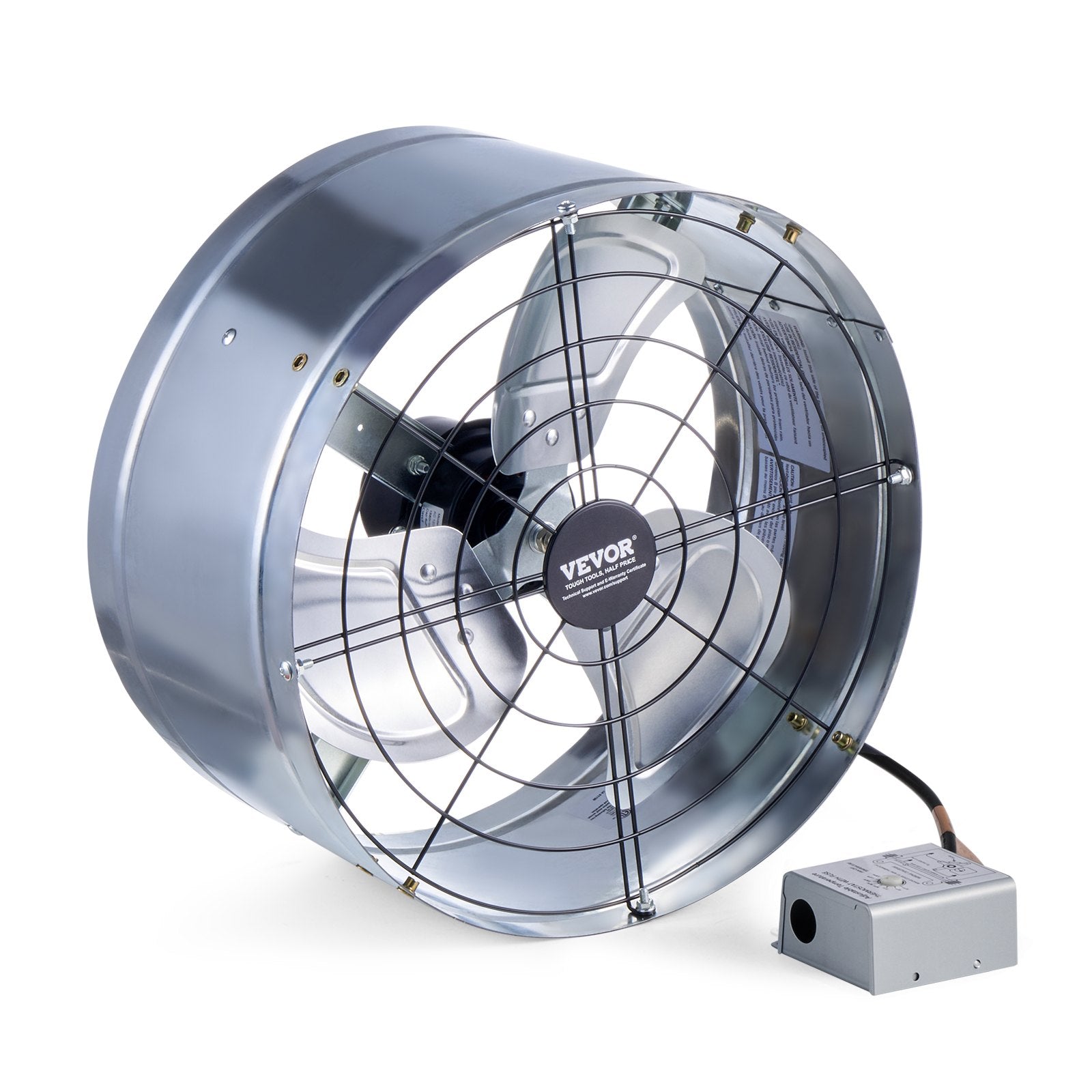 Gable Mount Fan | 380mm 1300CFM with Adjustable Thermostat
