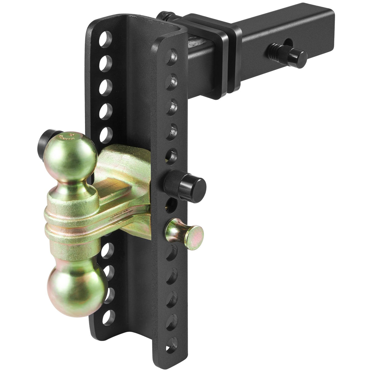 Adjustable Trailer Hitch | 25.4cm Drop & 21.59cm Rise | 5.08cm Receiver | 6350kg GTW | Tow Balls & Lock