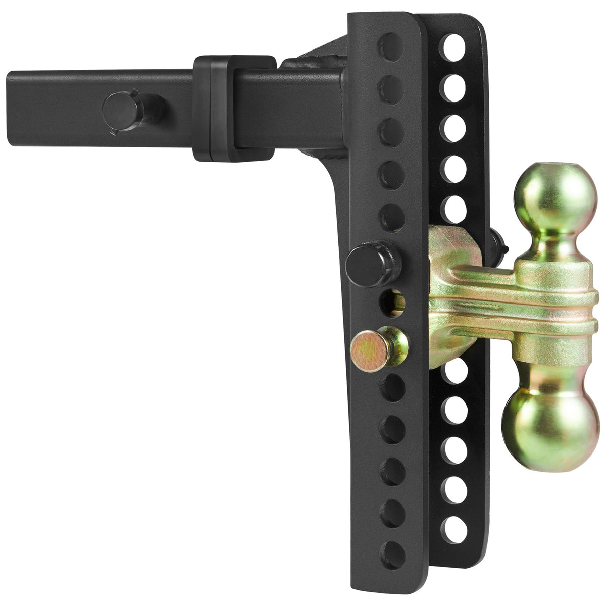 Adjustable Trailer Hitch | 25.4cm Drop & 21.59cm Rise | 5.08cm Receiver | 6350kg GTW | Tow Balls & Lock