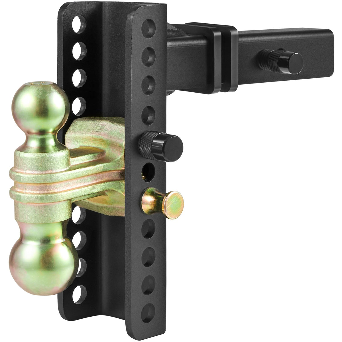 Adjustable Trailer Hitch | 20.32cm Drop & 16.51cm Rise | 5.08cm Receiver | 6350kg GTW | Tow Balls & Lock