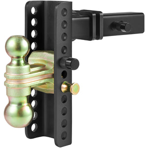 Adjustable Trailer Hitch | 20.32cm Drop & 16.51cm Rise | 5.08cm Receiver | 6350kg GTW | Tow Balls & Lock