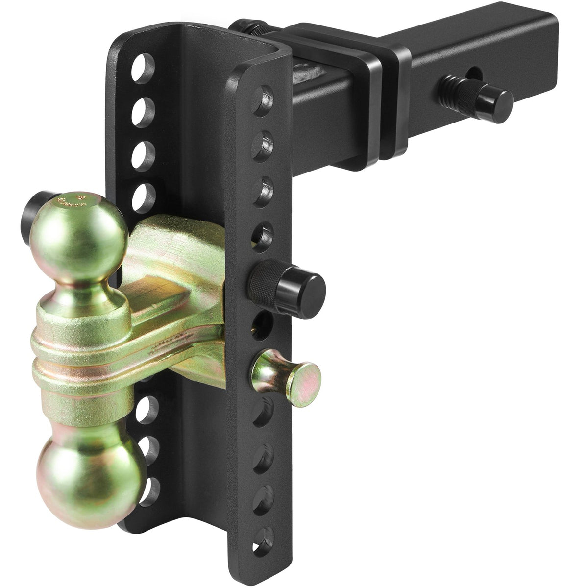 Adjustable Trailer Hitch | 20.32cm Drop & 16.51cm Rise | 5.08cm Receiver | 6350kg GTW | Tow Balls & Lock