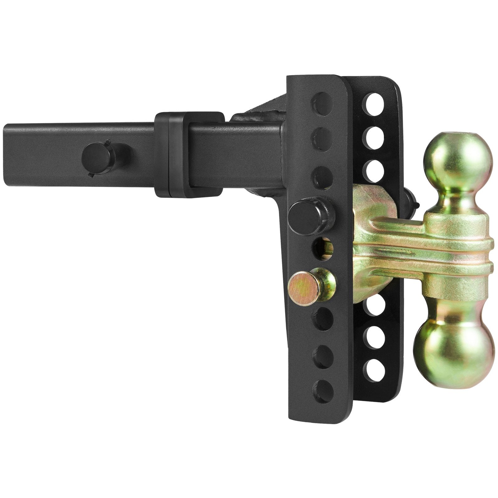 Adjustable Trailer Hitch | 15.24cm Drop & 11.43cm Rise | 5.08cm Receiver | 6350kg GTW | Tow Balls & Lock