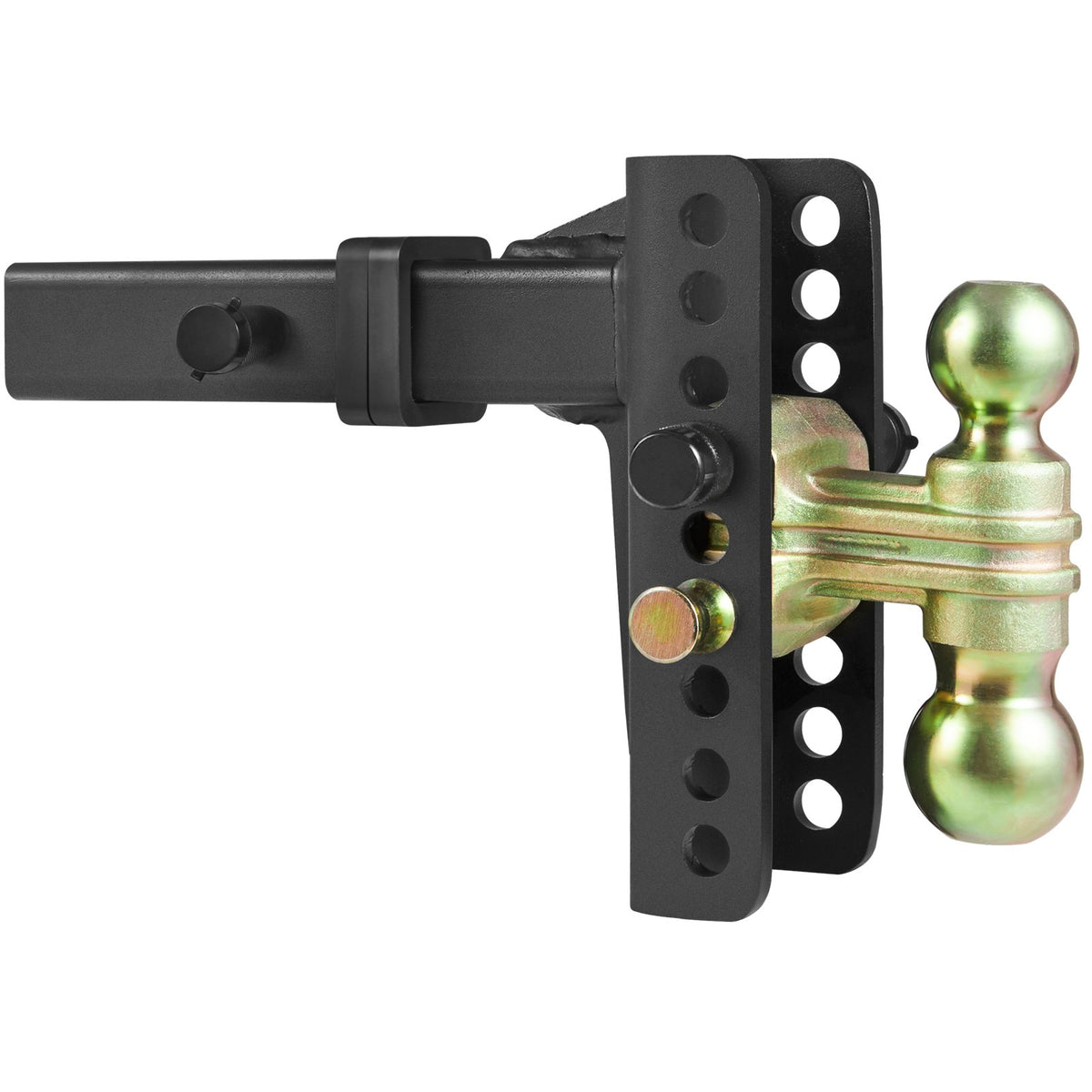 Adjustable Trailer Hitch | 15.24cm Drop & 11.43cm Rise | 5.08cm Receiver | 6350kg GTW | Tow Balls & Lock