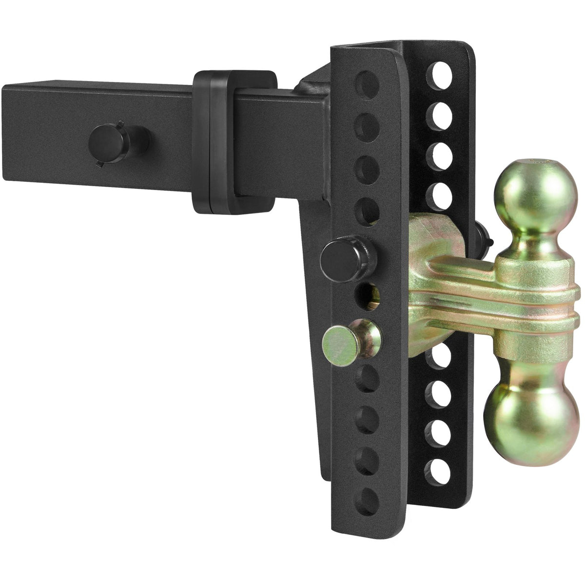 Adjustable Trailer Hitch | 20.32cm Drop & 16.51cm Rise | 6.35cm Receiver | 6577kg GTW | Tow Balls & Lock