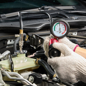 Radiator Pressure Tester Kit | 14-Piece Coolant System Test Set with Steel Adapters | For Cars, Motorcycles, Trucks