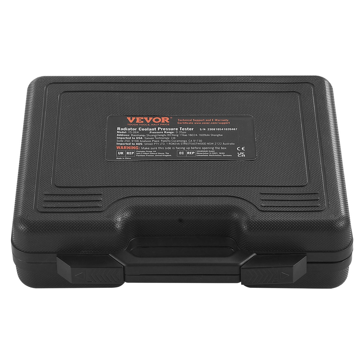 Radiator Pressure Tester Kit | 14-Piece Coolant System Test Set with Steel Adapters | For Cars, Motorcycles, Trucks