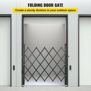 Folding Security Gate | Single 48"H x 66"W Steel Scissor Gate