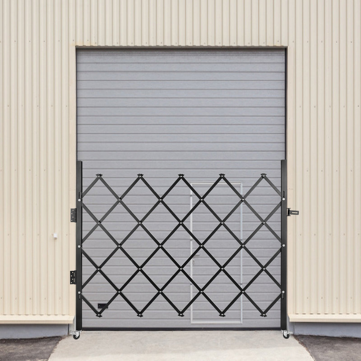 Folding Security Gate | Single 48"H x 66"W Steel Scissor Gate