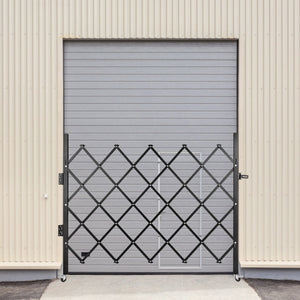 Folding Security Gate | Single 48"H x 66"W Steel Scissor Gate