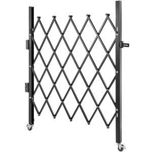 Folding Security Gate | Single 48"H x 66"W Steel Scissor Gate