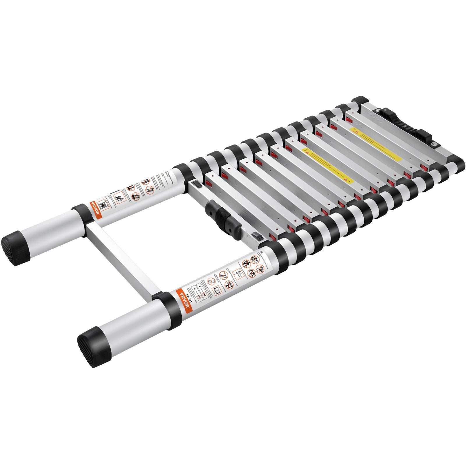 Telescoping Ladder | 12.5ft Aluminum Multi-Purpose Extension Ladder