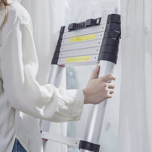 Telescoping Ladder | 12.5ft Aluminum Multi-Purpose Extension Ladder