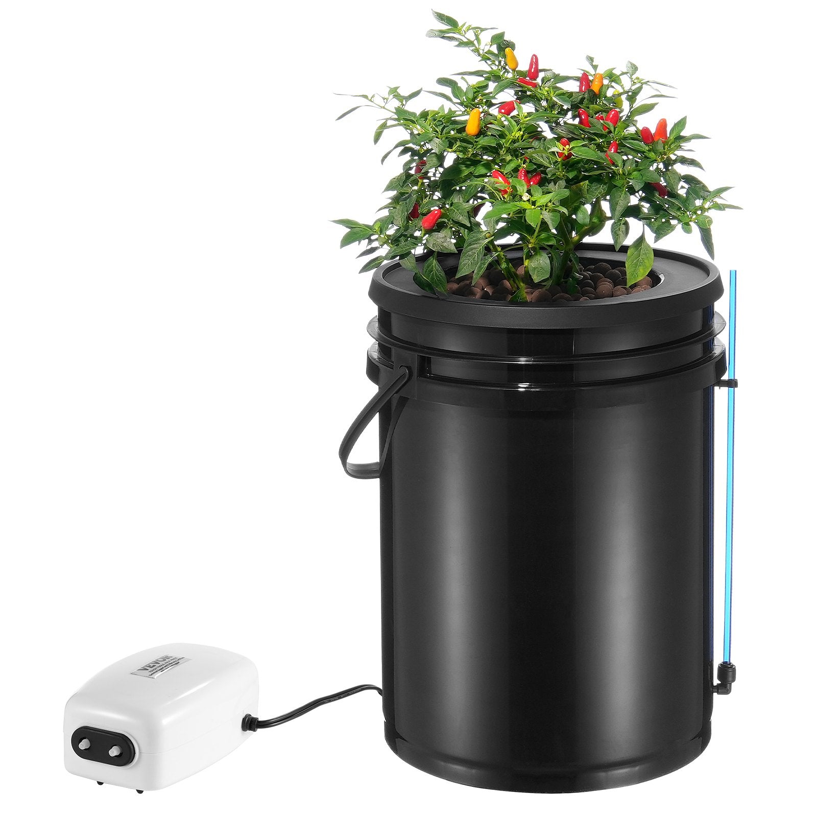 DWC Hydroponics Grow System | 1-Bucket 20L | Deep Water Culture with Top Drip