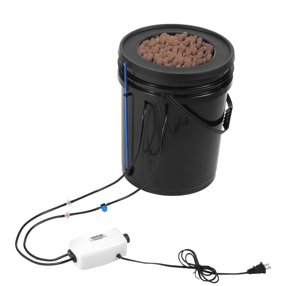 DWC Hydroponics Grow System | 1-Bucket 20L | Deep Water Culture with Top Drip