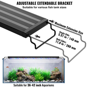Aquarium Light | 26W Full Spectrum LED for 36–42" Fish Tanks