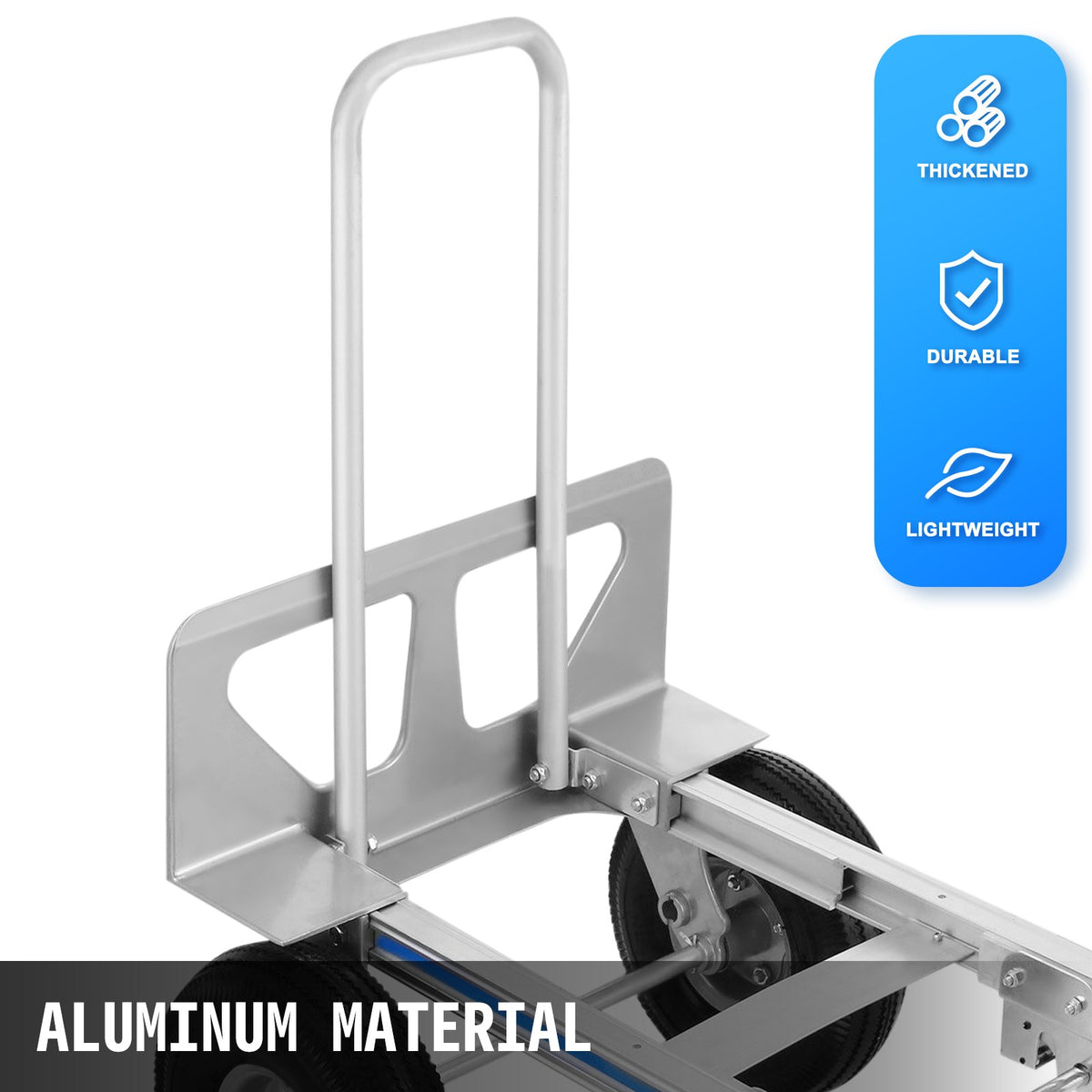 Aluminum Hand Truck | 3-in-1 Folding Convertible Dolly