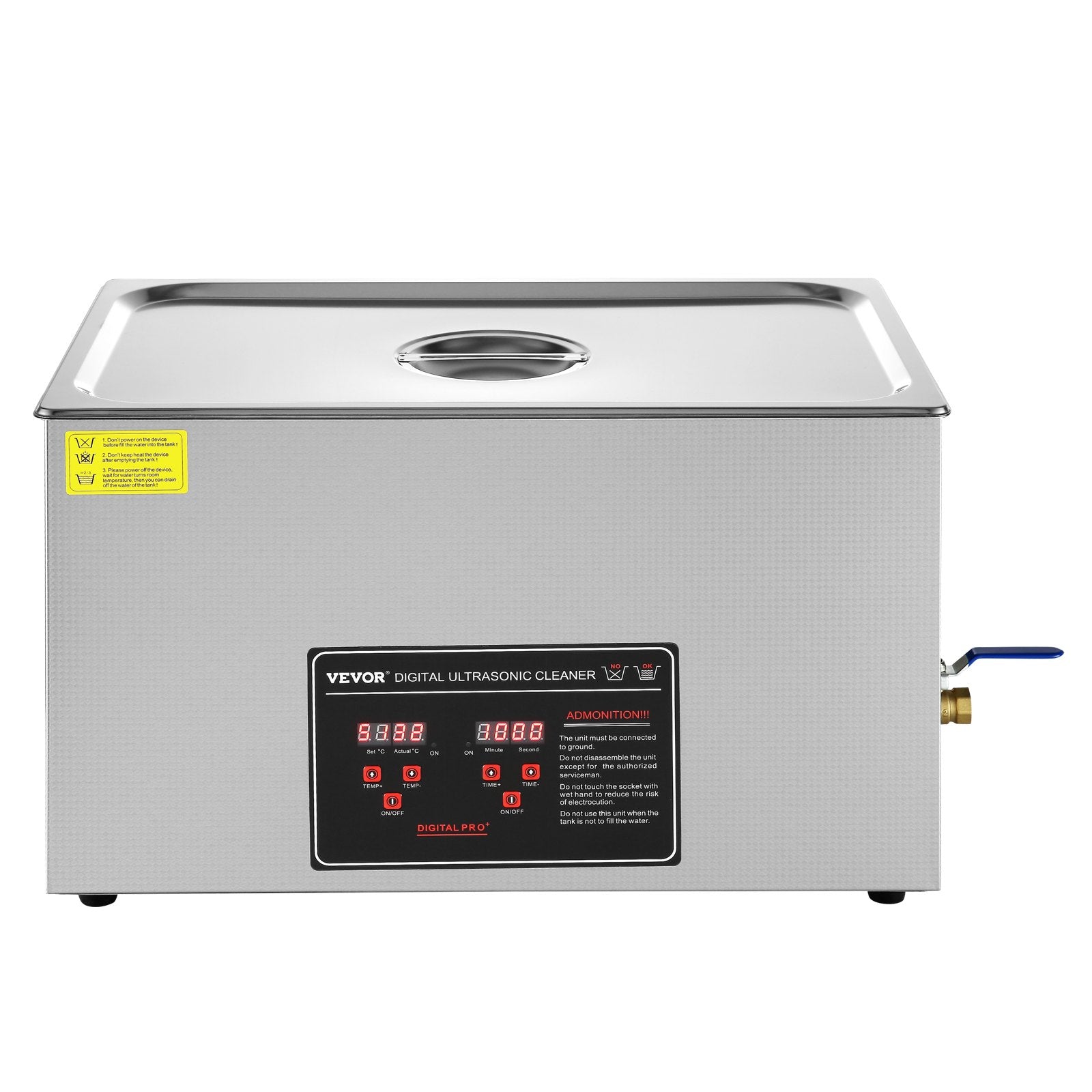 Ultrasonic Cleaner | 30L Stainless Steel Professional Heated Jewelry Cleaner with Timer