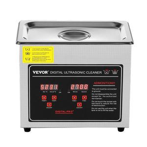 Ultrasonic Cleaner | 3L Stainless Steel Heated Jewelry Cleaning Machine with Timer