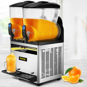 Slush Machine 2x15L | Commercial Frozen Drink & Margarita Maker