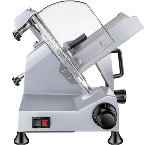 Commercial Meat Slicer 240W | 10" Carbon Steel Blade | Adjustable 0-12mm Thickness | 350-400RPM