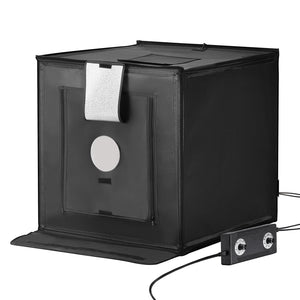Photo Studio Light Box | 3000–5600K Adjustable 3-Color Lighting | 50.5x48.5x49.5cm Tent
