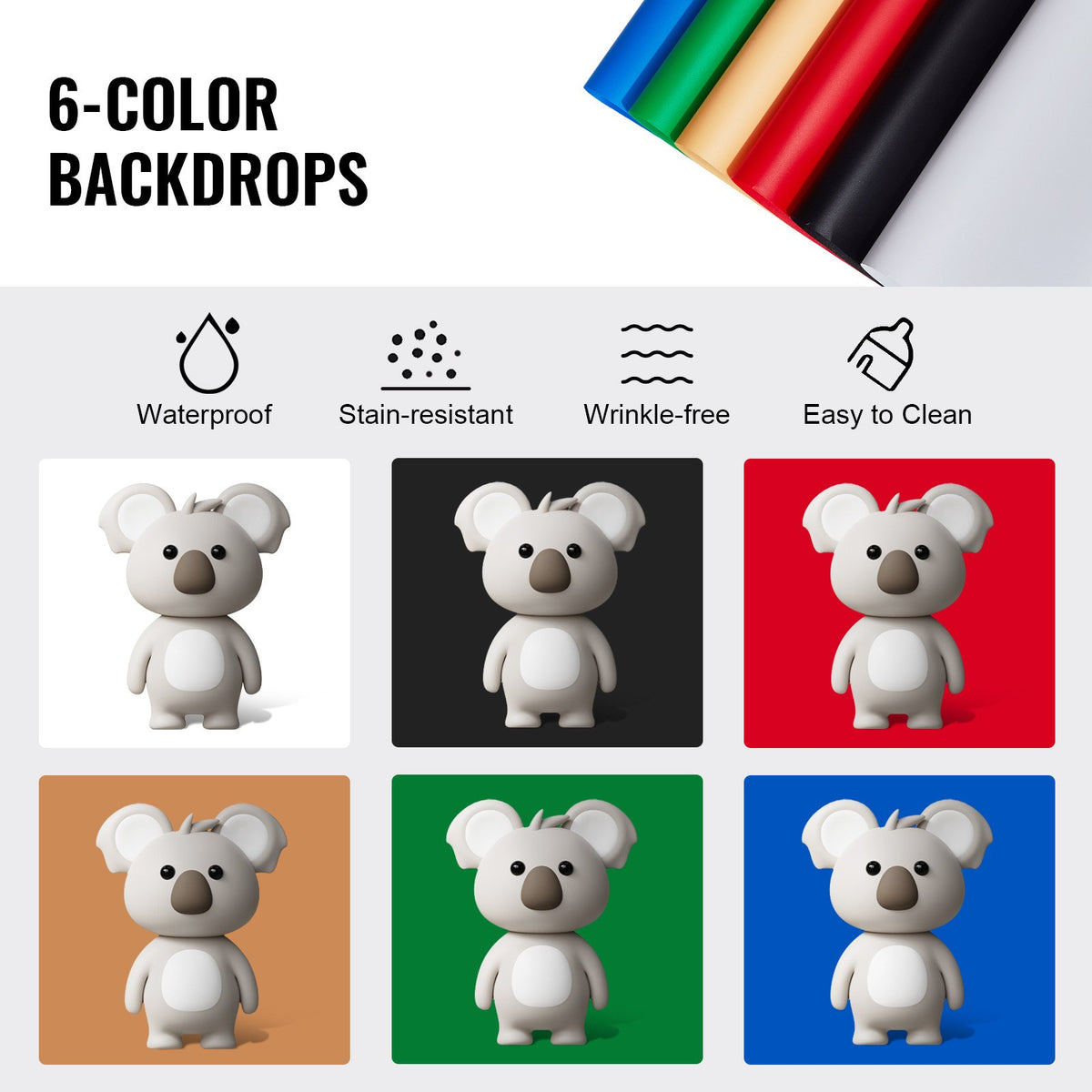 Photo Studio Light Box | 3000–5600K Adjustable 3-Color Lighting | 50.5x48.5x49.5cm Tent