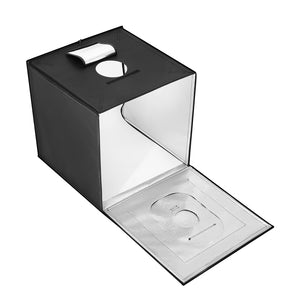 Photo Studio Light Box | 3000–5600K Adjustable 3-Color Lighting | 50.5x48.5x49.5cm Tent