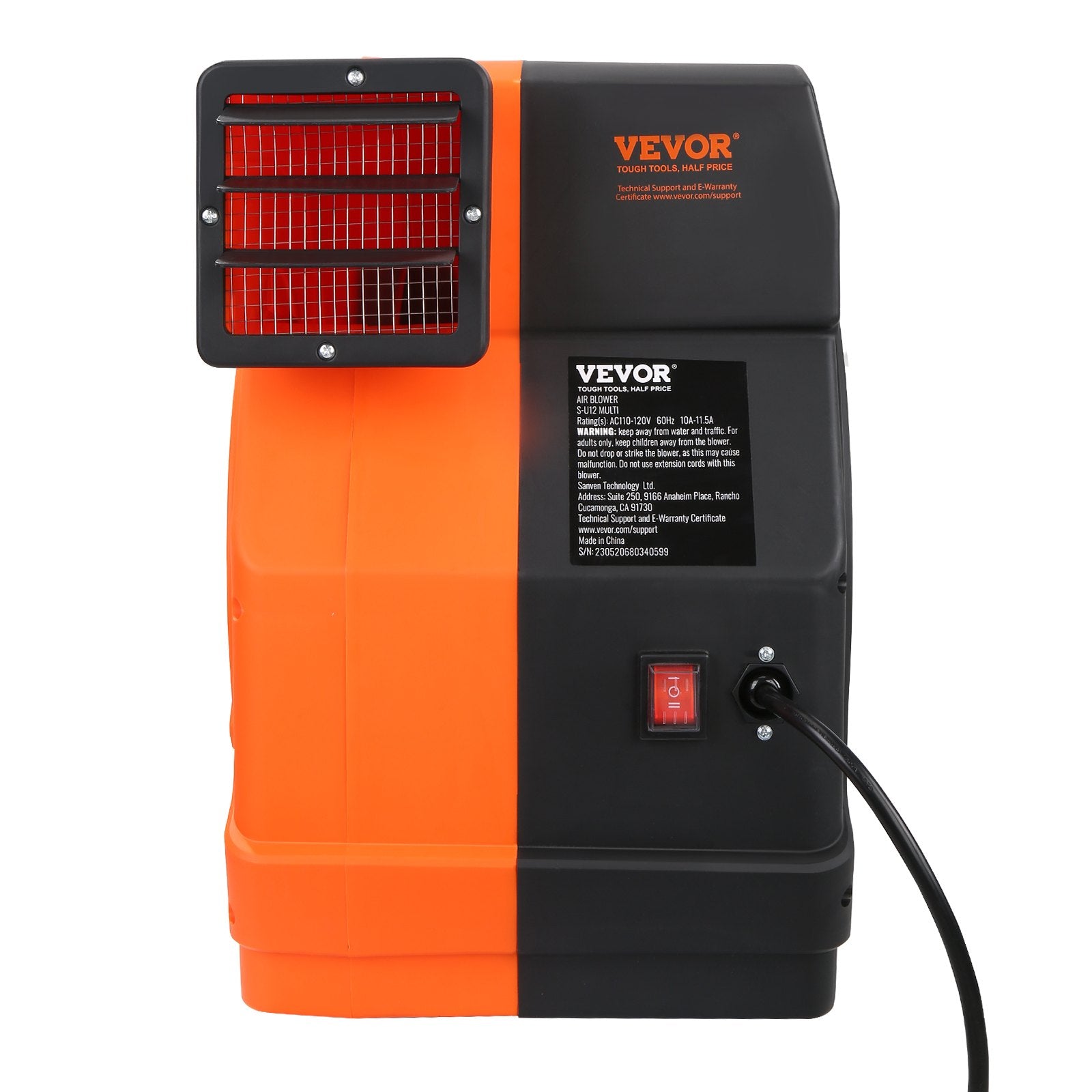 Inflatable Blower 1100W | 1.5 & 1.7 HP Commercial Air Pump | 3100RPM | For Bounce Houses, Waterslides & Inflatables | UL Tested