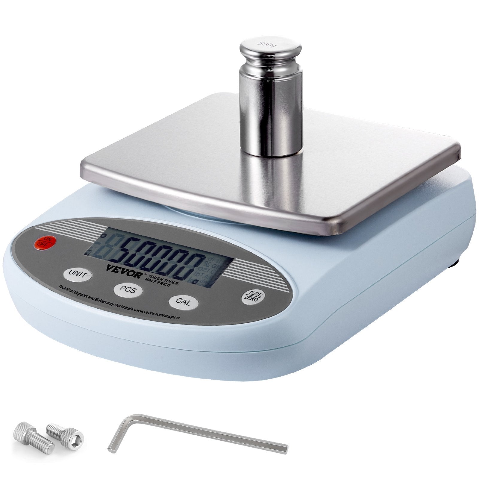 Analytical Balance 2000g x 0.01g | Precision Lab Scale with 13 Unit Conversions | Digital LCD Display