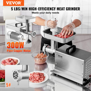 Meat Grinder | Commercial Electric 5 lbs/min Sausage Maker