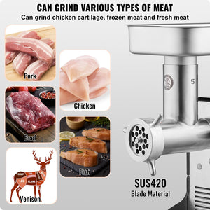 Meat Grinder | Commercial Electric 5 lbs/min Sausage Maker