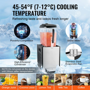 Beverage Dispenser 12L | Cold Juice & Ice Drink Server