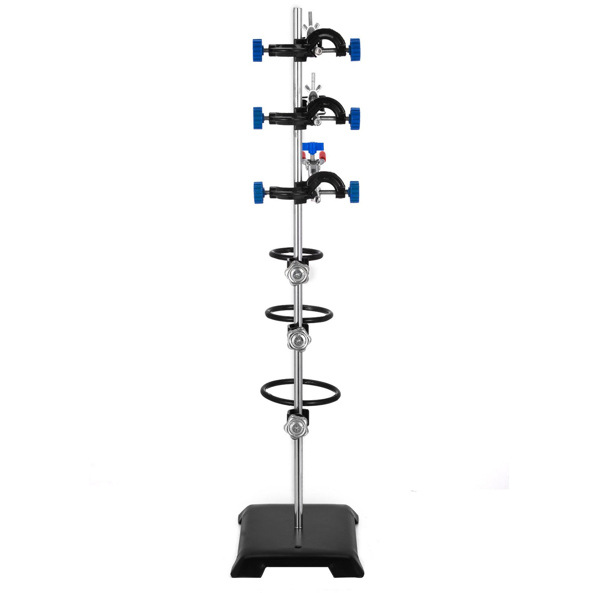 Laboratory Support Stand | 60cm Premium Iron Material | Flask Clamp & Condenser Clamp Kit
