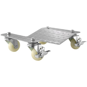 Tire Wheel Dollies | 12"x16" Platform with 3" Casters | Vehicle Repair & Moving Tool | Set of 2