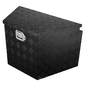 Trailer Tongue Box 29"x16.5"x18" | Aluminum Diamond Plate Tool Chest with Lock & Keys