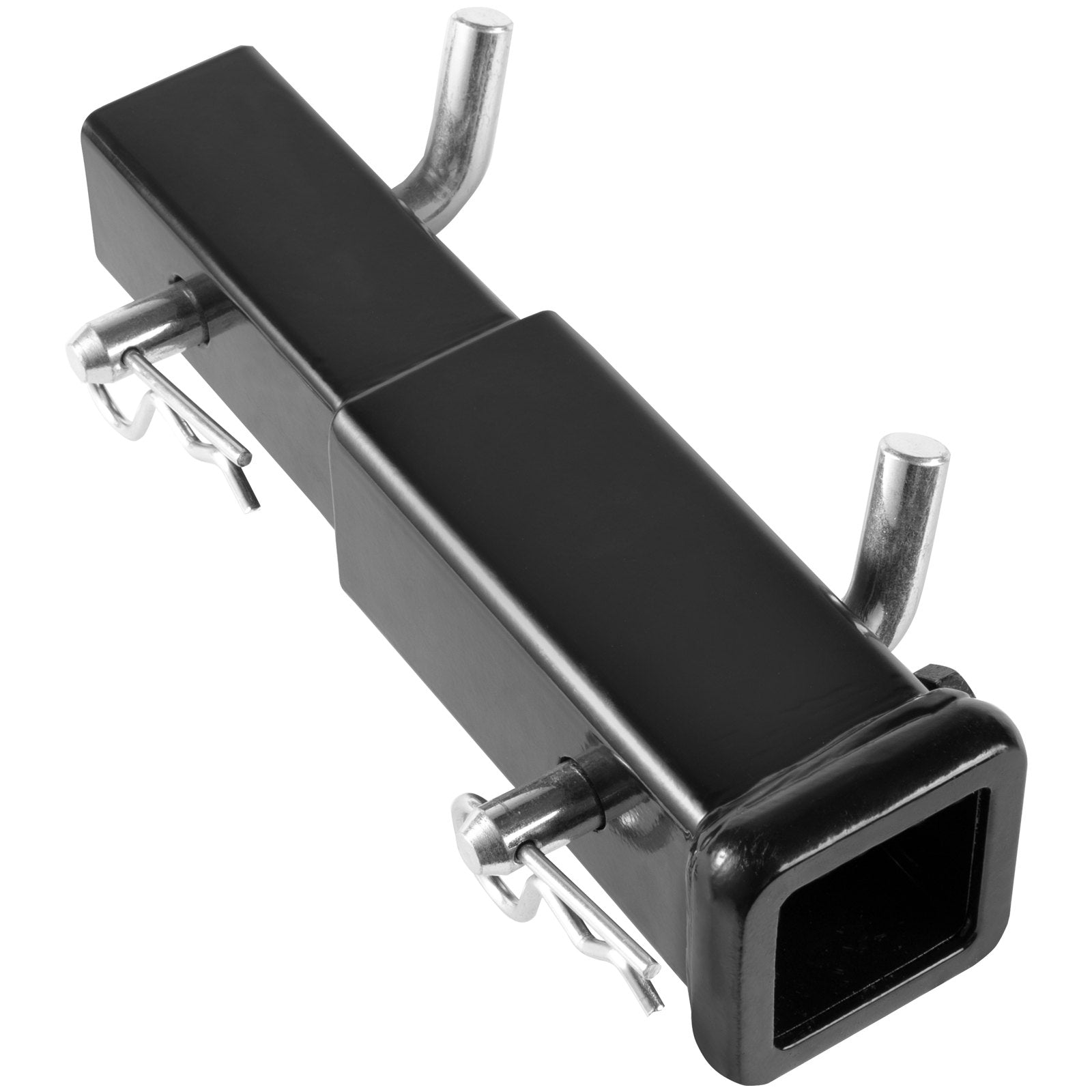 Trailer Hitch Extender 2" | 7" Extension Length | 4000lbs Towing Capacity | Includes Hitch Pins, Clips, Bolt & Nut | Black Powder Coated Steel